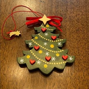 Kathe Wohlfahrt Christmas Tree Hearts Ornament